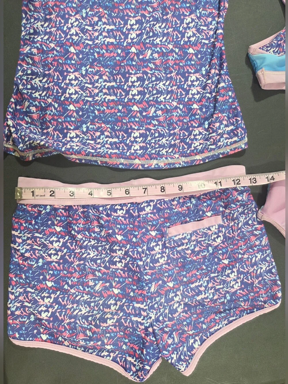 Kids Purple Floral Rash Guard Swim Set - 4-Piece